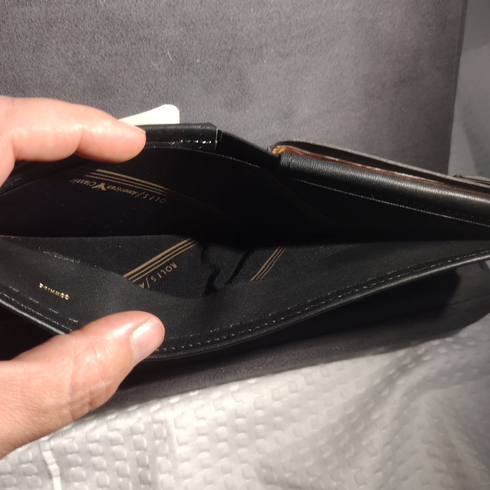 Vintage ROLFS Black Leather Wallet - Picture 7 of 10